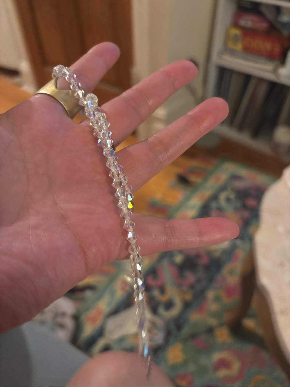 Beaded choker necklace
